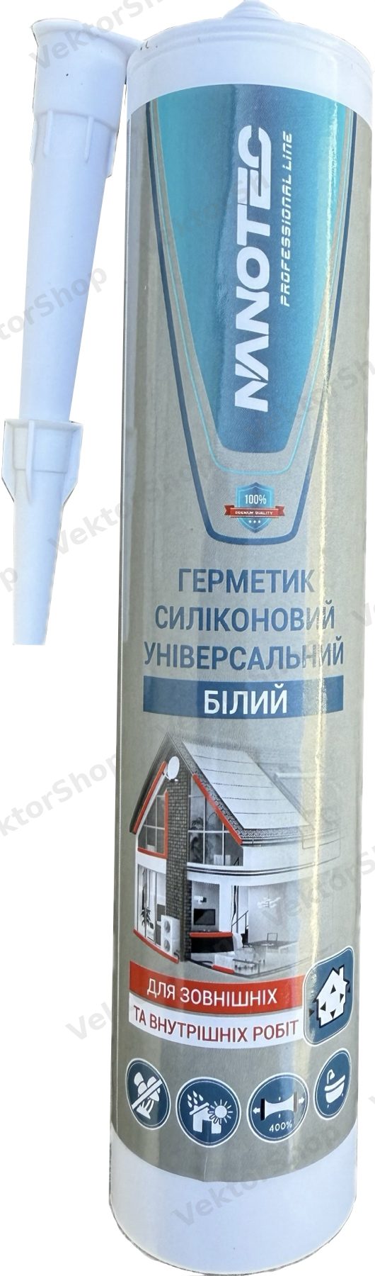 Герметик універсальний NanoTec білий 300ml